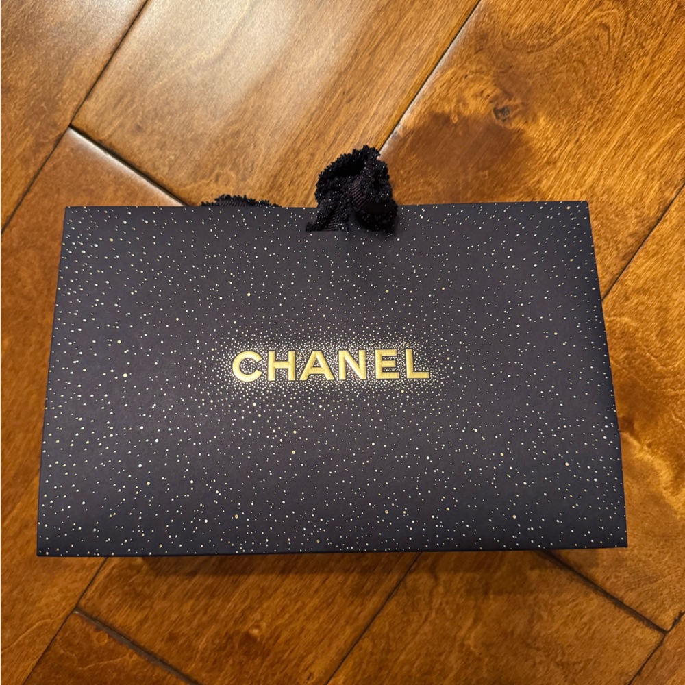 Chanel Midnight Black Box with Gold Accents